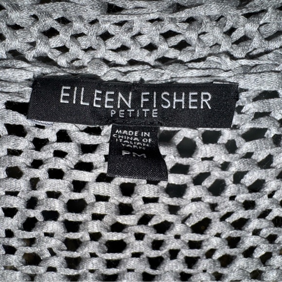 Eileen Fisher open Weave Cropped Swacket PM - Picture 2 of 4